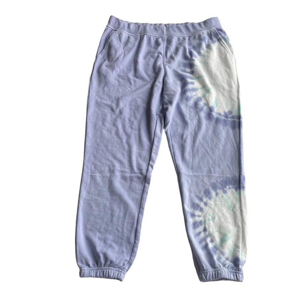 Wildfox Tie Dye Jogger Sweatpants purple XS XL XXL French Terry High Waist NWT